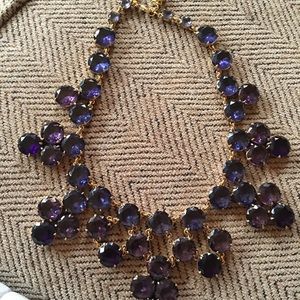 Kate Spade Purple Statement necklace elegant covers neck in EUC it’s been clean